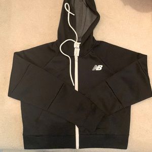 New Balance achiever full zip hoodie, black, brand new
